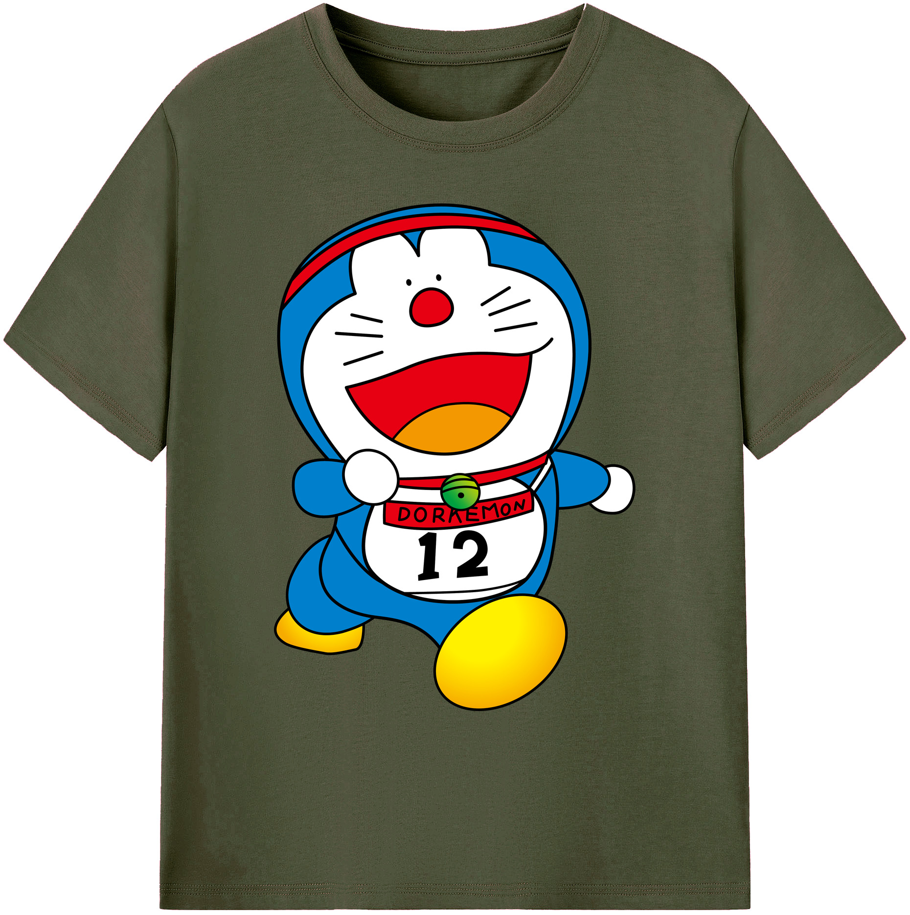 （画像用） ドラえもん Doraemon 綿100％ メンズ半袖Tシャツ｜肌触りやわらか＆通気性